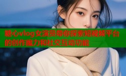糖心vlog女演员带你探索短视频平台的创作魔力和社交互动功能