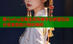 糖心vlog官网圭田专属平台直播互动分享美食旅行精彩瞬间