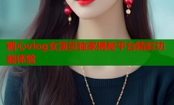 糖心vlog女演员独家揭秘平台精彩功能体验