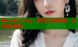 糖心h成人Vlog：探索生活新视角，记录美好瞬间