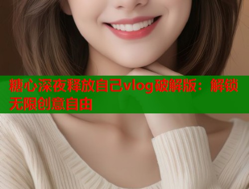 糖心深夜释放自己vlog破解版:解锁无限创意自由 第1张 糖心深夜释放自己vlog破解版:解锁无限创意自由 第1张